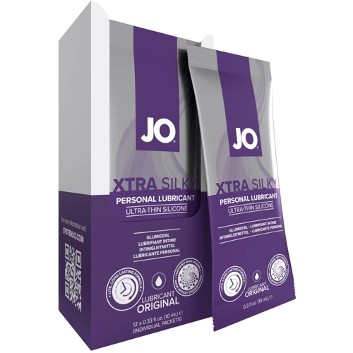 Набор лубрикантов Foil Display Box – System JO Xtra Silky Silicone – 12 x 10ml