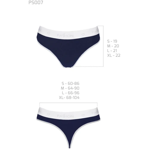 Спортивні трусики-стринги Passion PS007 PANTIES navy blue, size M: Для кого Для женщин