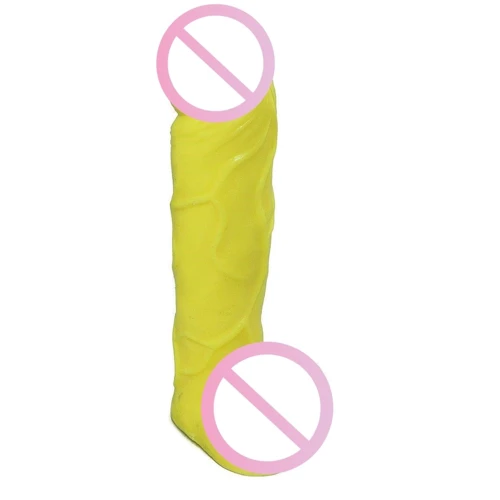 Крафтовое мыло-член с присоской Чистый Кайф Yellow size L: Тип Мыло-член