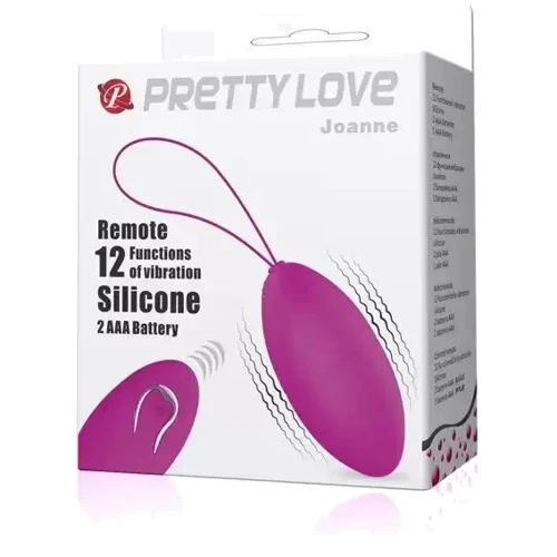 Виброяйцо с пультом ДУ Pretty Love - Joanne, BI-014362W-6: Тип и форма Виброяйцо