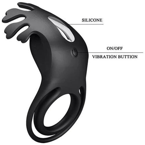 Виброкольцо для члена Pretty Love Vibrant Penis Ring Ruben Black: Для кого Для мужчин