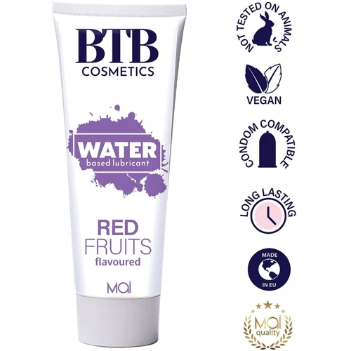 Змазка на водній основі MAI BTB FLAVORED RED FRUITS з ароматом червоних фруктів (100 мл): Основа Водная