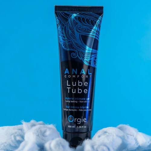 Гибридный анальный лубрикант Orgie Lube Tube Anal Comfort, 100 мл, водная основа, имитация силикона: Основа Комбинированная