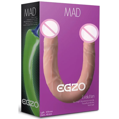 Фалоімітатор двосторонній Egzo DL003 47х4 см