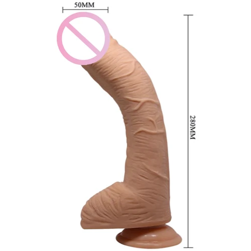 Фаллоимитатор LYBAILE Beautiful Encounter Alex Real Dildo Flesh, 28 см: Назначение Вагинальные