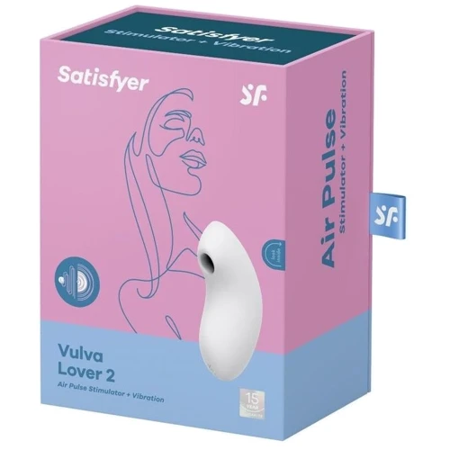 Вакуумный вибратор Satisfyer Vulva Lover 2 White: Тип и форма Вибромассажер
