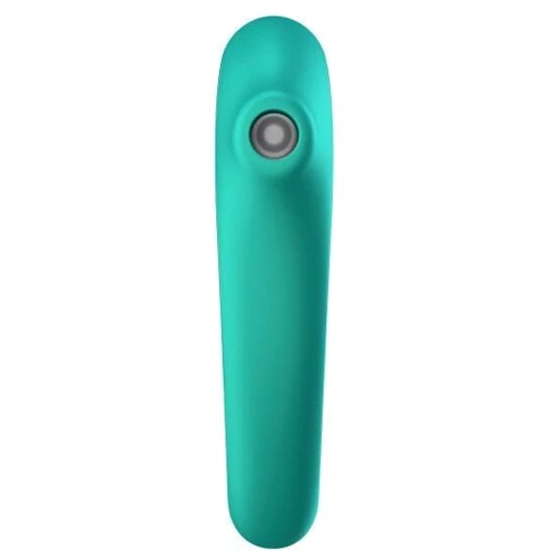 Вакуумный стимулятор с вибрацией Satisfyer Dual Kiss Green: Тип и форма Вибромассажер