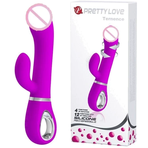 Вібратор Pretty Love Ternence з кліторальним стимулятором, BI-014620