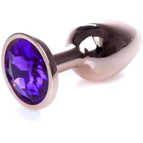 Анальная пробка с кристаллом BOSS of TOYS Boss Series - Jewellery Red Gold PLUG Purple S, BS6400110 фото 7