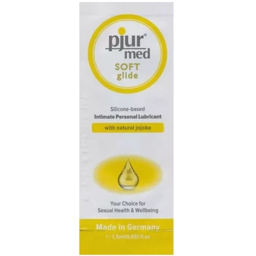 Пробник силиконовой смазки pjur MED Soft glide 1.5 мл с маслом жожоба для очень сухой и чувствительной кожи: Для кого Унисекс