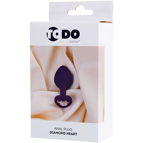 Анальная пробка с прозрачным кристаллом ToDo Anal Plug Diamond Heart: Особенности С кристаллами, С сердечком
