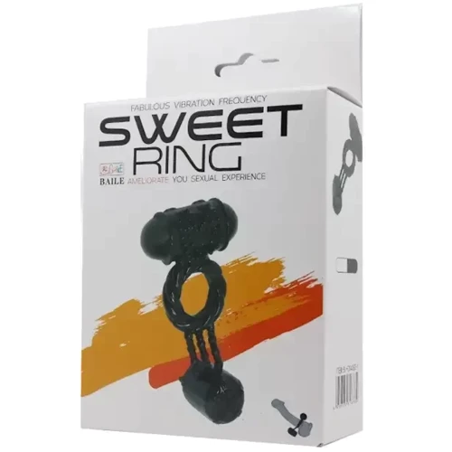 Эрекционное вибро кольцо с стимулятором клитора BAILE Sweet Vibration Ring, BI-014080-1 фото 7