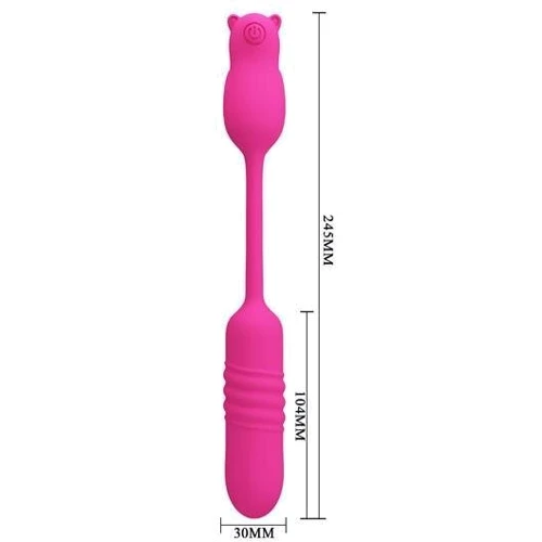 Виброяйцо с толчками LYBAILE Pretty Love Nobikuma Pink: Назначение Вагинальные