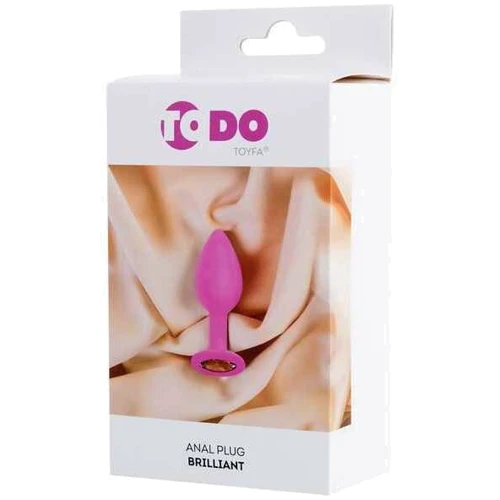 Анальная пробка с кристаллом ToDo by Toyfa Anal Plug Brilliant: Тип Анальные пробки
