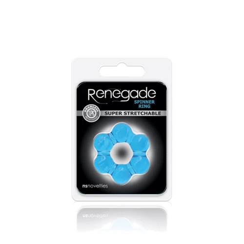 NS Novelties Renegade Spinner Ring - насадка на член, голубой: Производитель Ns Novelties