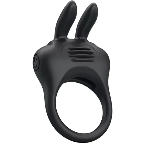 Кільце ерекційне серії Pretty - DAVION Silicone Vibration, BI-210264: Колір черный