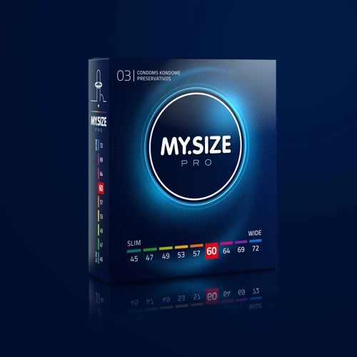 Презервативы My.Size Pro 60, 3 шт.: Текстура Гладкие