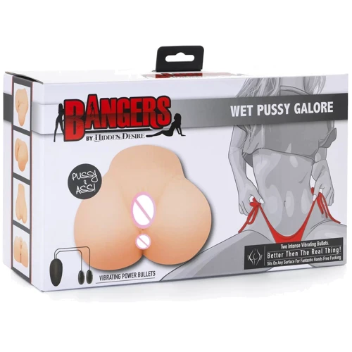Мастурбатор с вибрациями Bangers Wet Pussy Galore Vibr.: Тип Вагина и анус