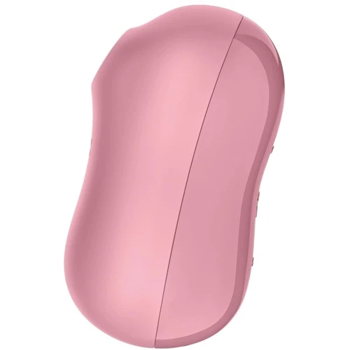 Вакуумний стимулятор із вібрацією Satisfyer Cotton Candy Light Red: Тип і форма Вібромасажер