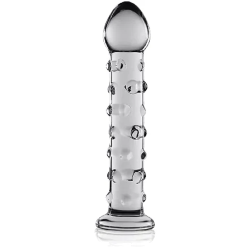 Фаллоимитатор LoveToy Glass Romance Dildo Clear 7"