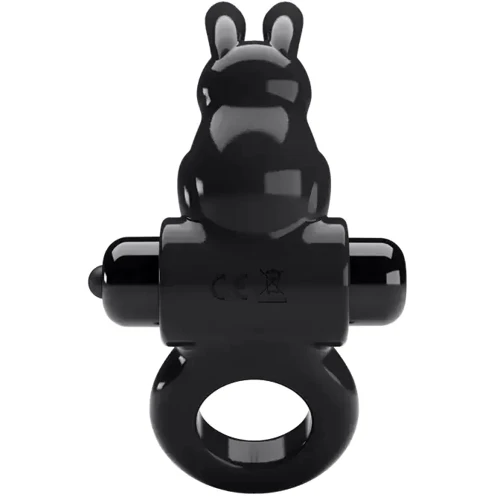 Эрекционное вибро кольцо Pretty Love EXCITING RING, BI-210245: Цвет черный