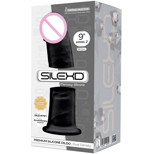 Фалоімітатор SilexD Oscar Black (MODEL 2 size 9in) двошаровий: Тип Реалистичные