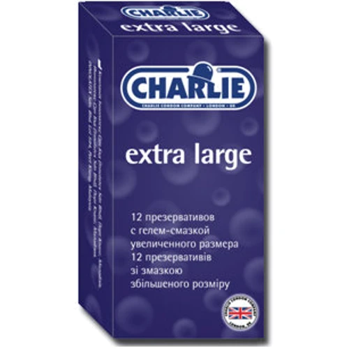Charlie презервативы увеличенного размера №12