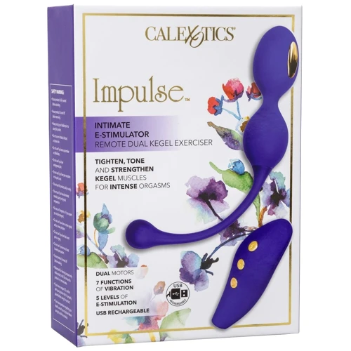 Вагинальные шарики с электростимуляцией CalExotics E-stim Dual Kegel Exerciser: Количество шариков 2