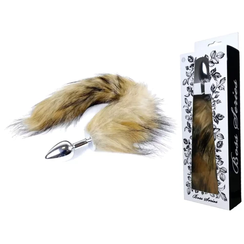 Анальная пробка S с хвостом BOSS of TOYS Boss Series - Fox TAIL Brown XL, BS6400098 фото 6