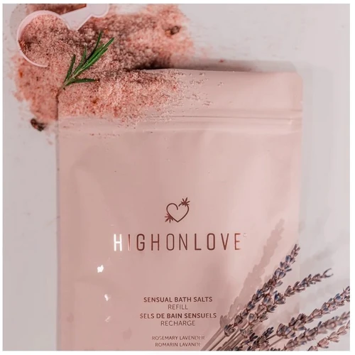 Розовая соль для ванны с маслом семян каннабиса HighOnLove Sensual Bath Salt, 500 г: Тип Соль для ванны