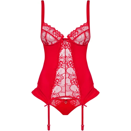 Комплект Obsessive Heartina corset, L/XL фото 2