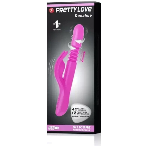 Вибромассажер с поступательным движением Pretty Love Donahue, BI-014455: Длина, см 26.8