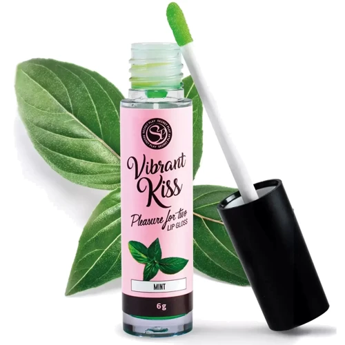 Блеск для губ с эффектом вибрации Secret Play - LIP GLOSS Vibrant Kiss Mint, 6 грамм: Тип Блеск для губ