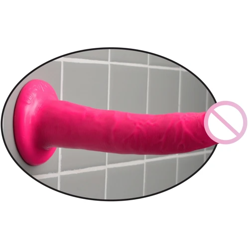 Pipedream Slim Dillio 7 Inch фаллоимитатор на присоске, 17.8х4.1 см, розовый: Наличие вибрации Нет