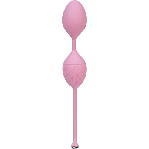 Розкішні вагінальні кульки PILLOW TALK - Frisky Pink з кристалом Сваровські: Матеріал силікон