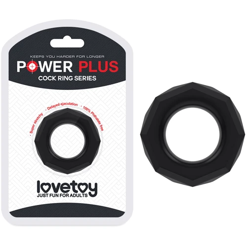 Эрекционное кольцо LoveToy Power Plus Cock Ring Series 4 Black фото 6