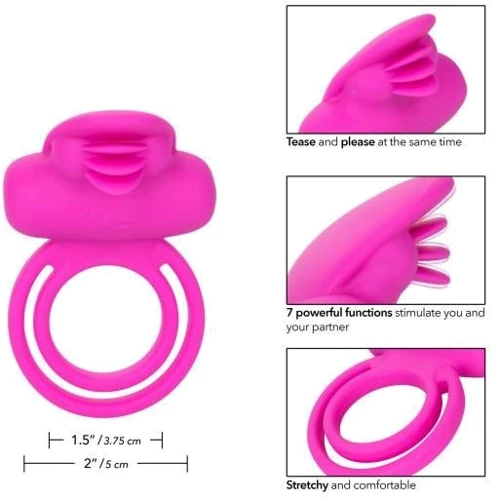 Ерекційне кільце зі стимулятором клітора CalExotics Dual Clit Flicker Enhancer: Виробник California Exotic Novelties