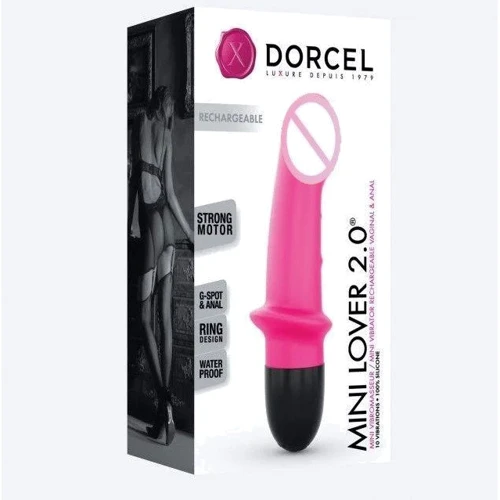 Вибратор Dorcel Mini Lover Black 2.0 перезаряжаемый, для точки G и массажа простаты: Назначение Для точки ДЖИ