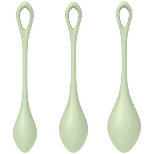 Набор йони бусин Satisfyer Yoni Power 2 Light Green: Наличие вибрации Нет