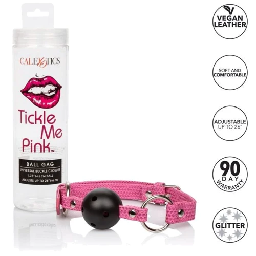 CalExotics Tickle Me Pink Ball Gag - кляп с шариком фото 4
