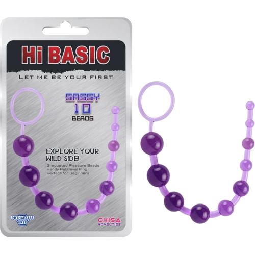 Анальная цепочка Chisa Hi Basic Sassy Anal Beads Purple: Для кого Унисекс