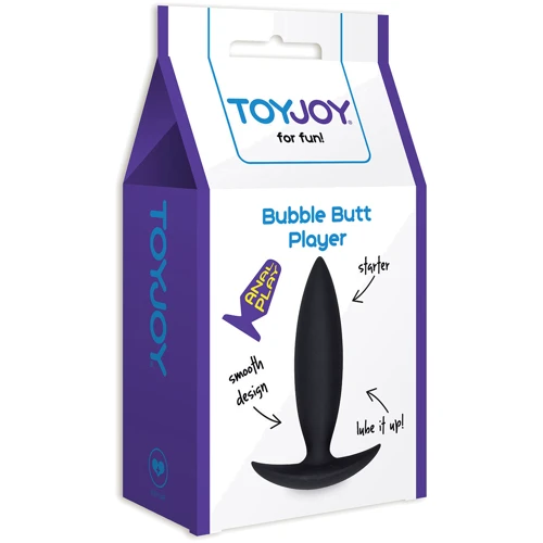 Анальна пробка Bubble Butt Player Starter чорна, 10x2.5 см: Для кого унісекс