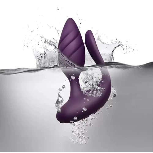 Анально-вагинальный вибратор для пар Rocks Off Cocktail Purple, пульт ДУ: Тип управления На дистанционном управлении
