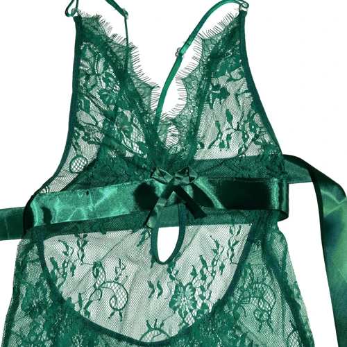 Пеньюар NDS 316-4 One Size Green (23634): Узор Цветочный, Однотонный