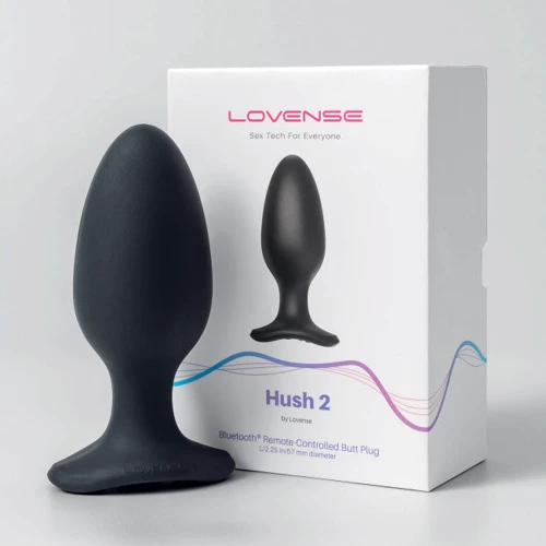 Анальная смарт-вибропробка Lovense Hush 2, размер L: Тип Анальные пробки