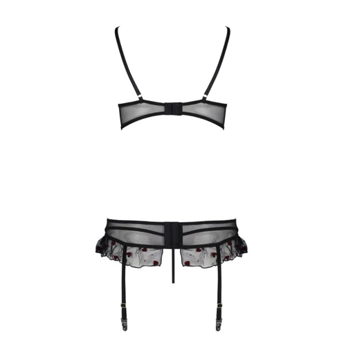 Эротический комплект Passion LOVELIA SET black XXL/XXXL: Декор Рюши