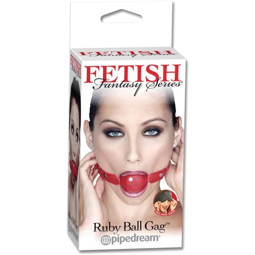 Кляп Fetish Fantasy Ruby Ball Gag: Колір червоний