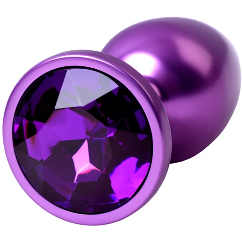 Анальная пробка с кристаллом Metal By Toyfa Purple Anal Plug Аmethyst: Наличие вибрации Нет