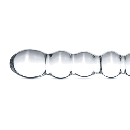Стеклянный дилдо в виде бусин Gildo Glass Dildo No. 19: Тип Двухсторонние