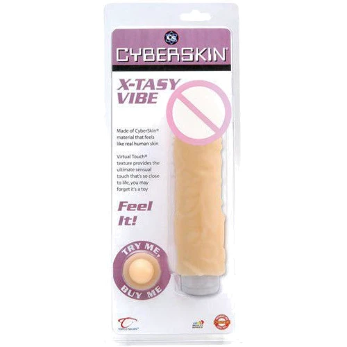 Вибратор CyberSkin® X-Tasy Vibe, 20.32x4.5 см